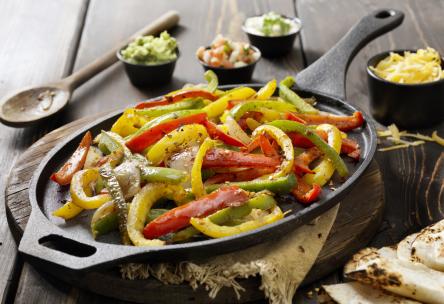 grilled vegetable fajita platter