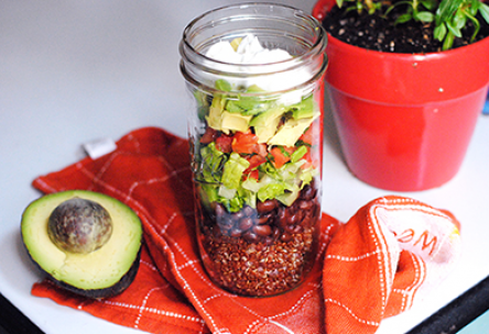 Seven Layer Salad in a Jar