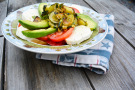Warm Zucchini & Herb Caprese Salad